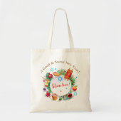 Happy Rosh Hashanah Jewish New Year Honey & Apple Tote Bag (Voorkant)