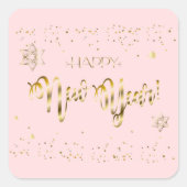 Happy Rosh Hashanah Jewish New Year  Vierkante Sticker (Voorkant)