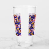 Happy Rosh Hashanah Joods Nieuwjaar Bloemenpatroon Glas (Links)