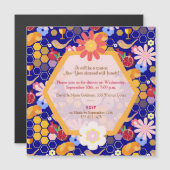 Happy Rosh Hashanah Joodse Nieuwjaar Bloemmagneet (Voorkant / Achterkant)