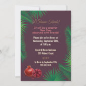 Happy Rosh Hashanah Jwish nieuwjaar Kaart (Achterkant)