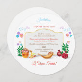 Happy Rosh Hashanah Jwish nieuwjaar Kaart (Voorkant / Achterkant)