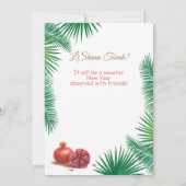 Happy Rosh Hashanah Jwish nieuwjaar Kaart (Achterkant)