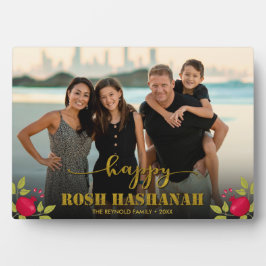 Happy Rosh Hashanah Luxury Gold Script Foto Fotoplaat