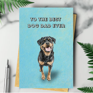 Happy Rottweiler Beste Hondenvader Ooit Vaderdag Kaart