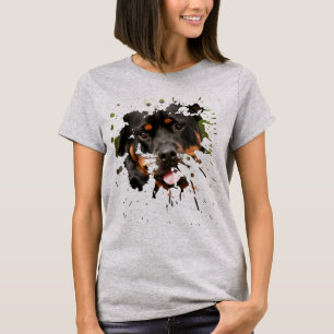 Happy Rottweiler Close T-Shirt