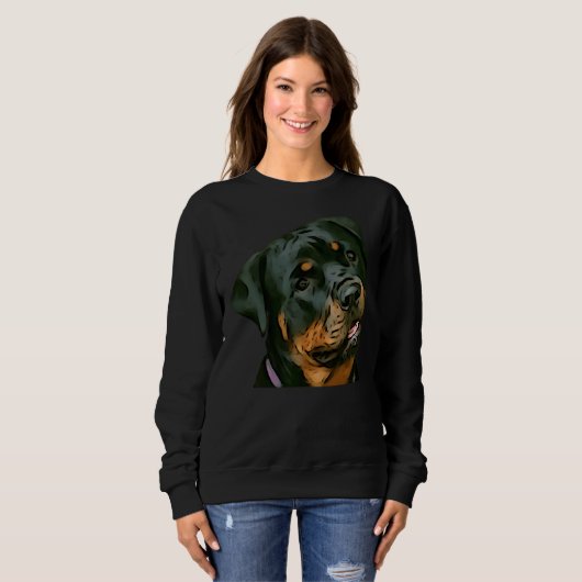 Happy Rottweiler-Pet Trui (Voorkant volledig)