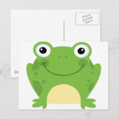 Happy Round Frog Briefkaart (Voorkant / Achterkant)