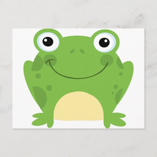 Happy Round Frog Briefkaart (Voorkant)