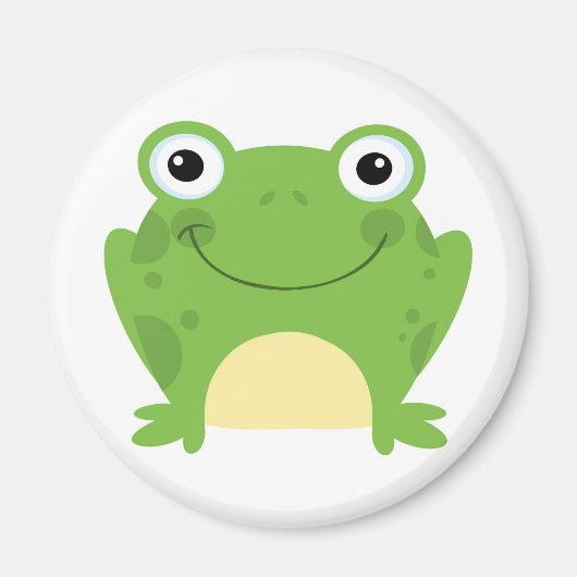 Happy Round Frog Magneet (Voorkant)