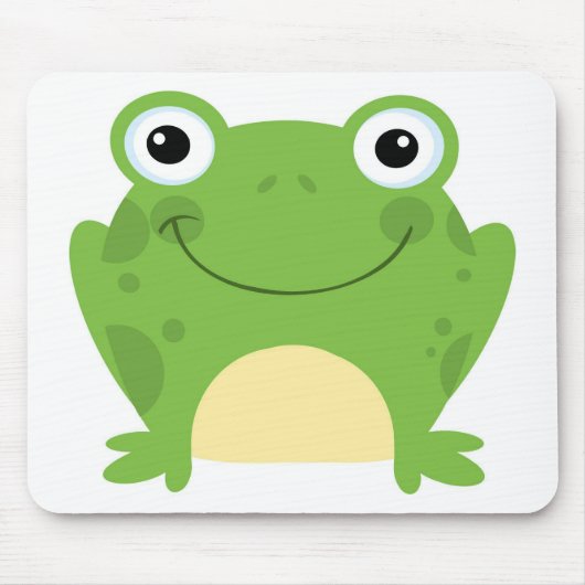 Happy Round Frog Muismat (Voorkant)