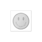 Happy Rubber Stamp Rubberstempel (Afrduk)