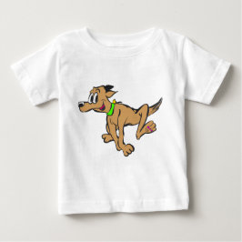 Happy Running Dog  Jersey T-shirt