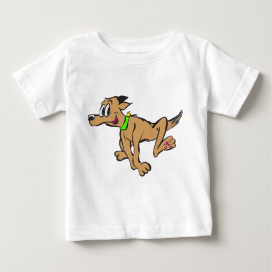 Happy Running Dog  Jersey T-shirt (Voorkant)