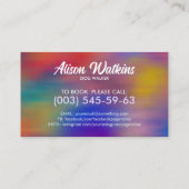 Happy Running Dogs Silhouetten Visitekaartje (Achterkant)