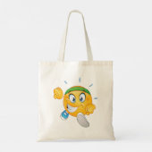 Happy Running Emoji Tote Bag (Achterkant)