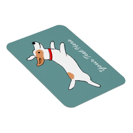 Happy Running Jack Russell Terrier - Aangepaste te Magneet (Rechterzijde)