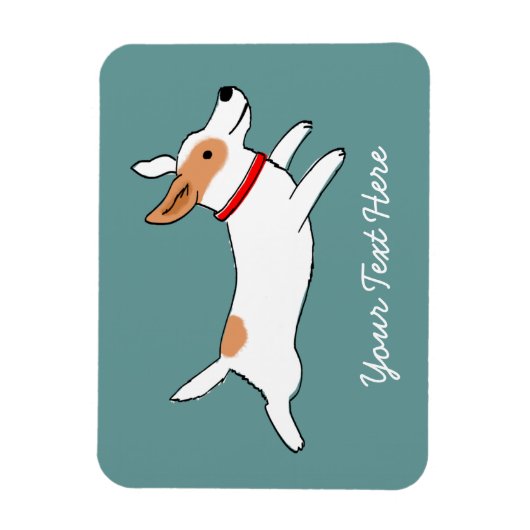 Happy Running Jack Russell Terrier - Aangepaste te Magneet (Verticaal)