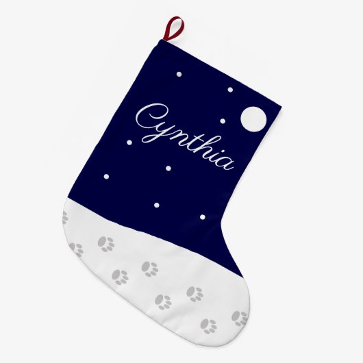 Happy Rural Winter:    Grote Kerstsok (Voorkant (Hangend))