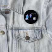 Happy Russian Cosmonaut Day 12 april Ronde Button 5,7 Cm (In situ)