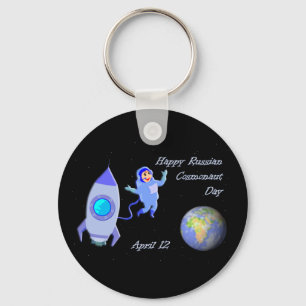 Happy Russian Cosmonaut Day 12 april Sleutelhanger