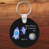 Happy Russian Cosmonaut Day, 12 april Sleutelhanger (Voorkant)