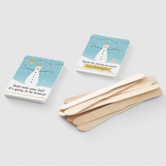 Happy Rustic Snowman Cool Breeze Handwaaier (Niet-gemonteerd)