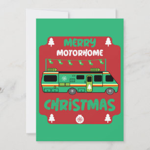 Happy RV Motorhom Xmas Bedankkaart