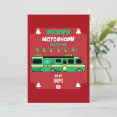 Happy RV Motorhom Xmas Bedankkaart (Staand voorkant)