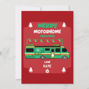 Happy RV Motorhom Xmas Bedankkaart