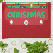 Happy RV Motorhom Xmas Theedoek (Gevouwen)