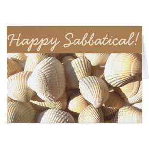 Happy Sabbatical Sea Shells Summer tropical Beach
