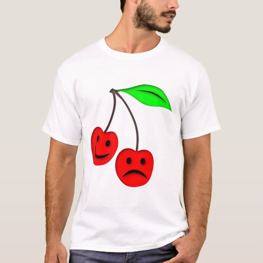 Happy Sad Cherries T-shirt (Voorkant)