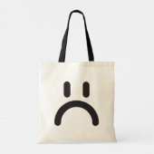 Happy Sad Face Tote Bag (Achterkant)