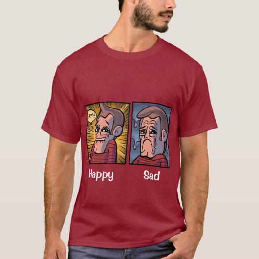 Happy/Sad Gerald Shirt (Voorkant)
