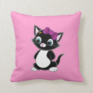 Happy Sad Kitten Pillow Kussen