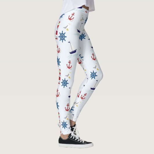 Happy Sailing Nautical Leggings (Rechts)