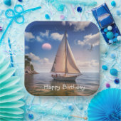 Happy Sailing Papieren Bordje (Feest)