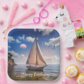 Happy Sailing Papieren Bordje (Feest)