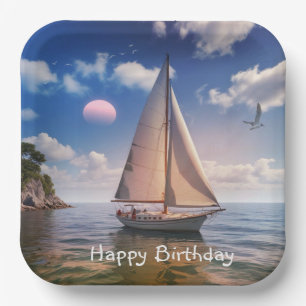 Happy Sailing Papieren Bordje