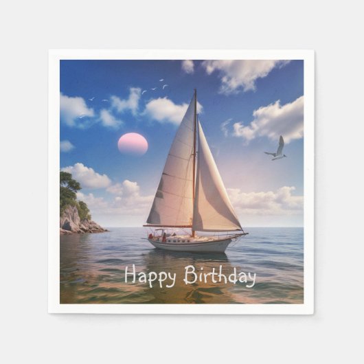 Happy Sailing Servet (Voorkant)