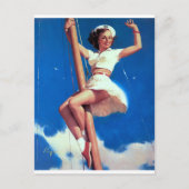 Happy Sailor Pin Up Briefkaart (Voorkant)