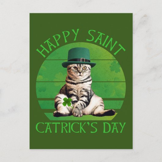 Happy Saint Catrick's Day Briefkaart (Voorkant)
