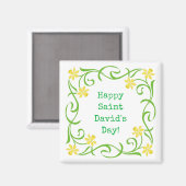 Happy Saint David's Day Magneet (Voorkant / Achterkant)