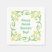Happy Saint David's Day Servet (Voorkant)