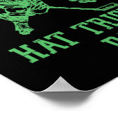 Happy Saint Hat Tricks Day Funny St Patrick's Day Poster (Hoek)