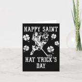 Happy Saint Hat Tricks Day St Patricks Day Funny  Kaart (Voorkant)