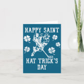 Happy Saint Hat Trick's Day St Patricks Day Funny  Kaart (Voorkant)