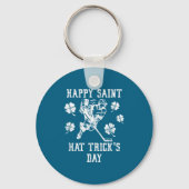 Happy Saint Hat Trick's Day St Patricks Day Funny  Sleutelhanger (Voorkant)