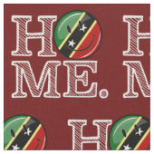 Happy Saint Kitts Flag House Warmer Stof (Close Up)